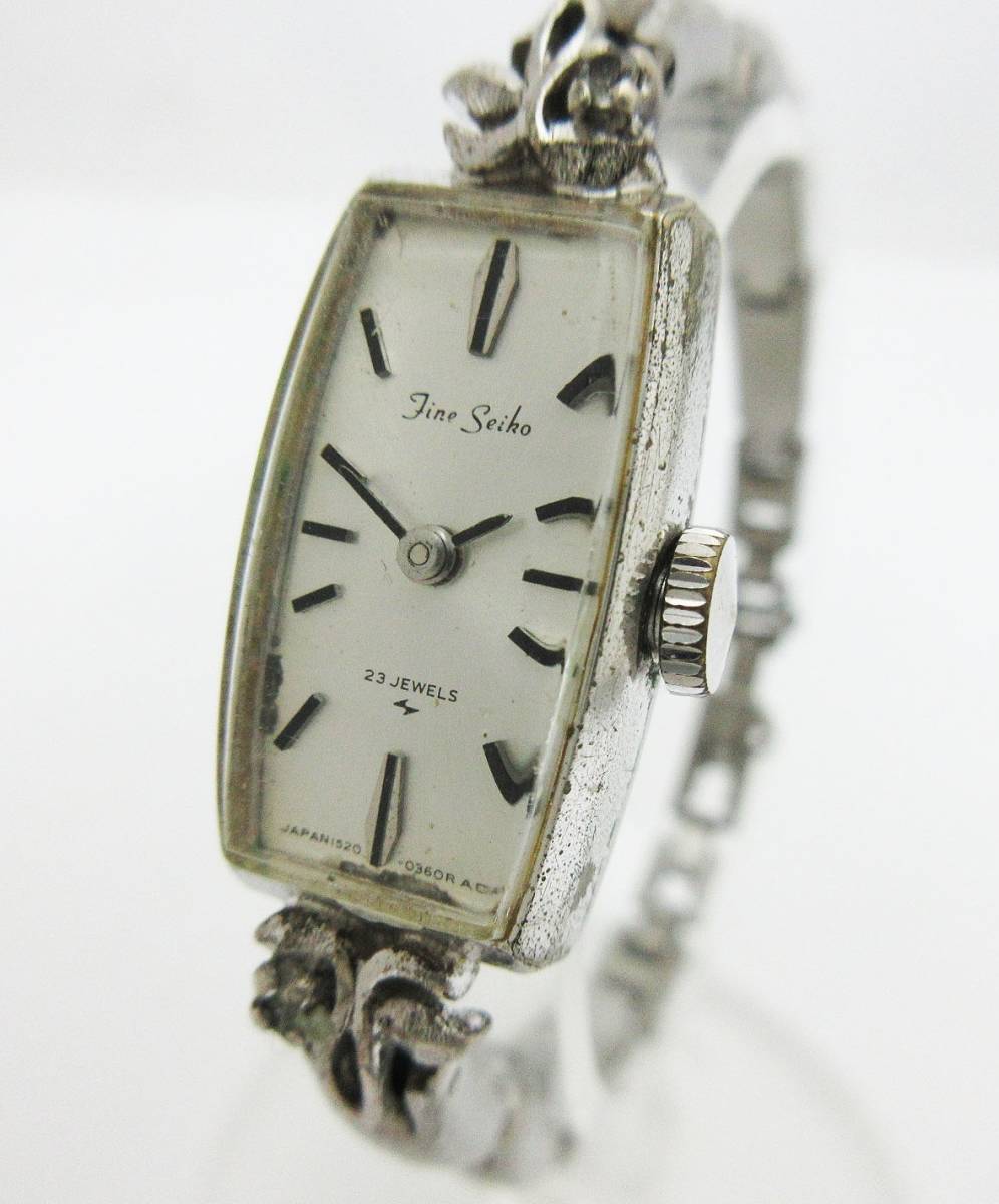 ショップ シチズンDrcssy手巻き時計 D40018シルバーK14WGケース 2025年