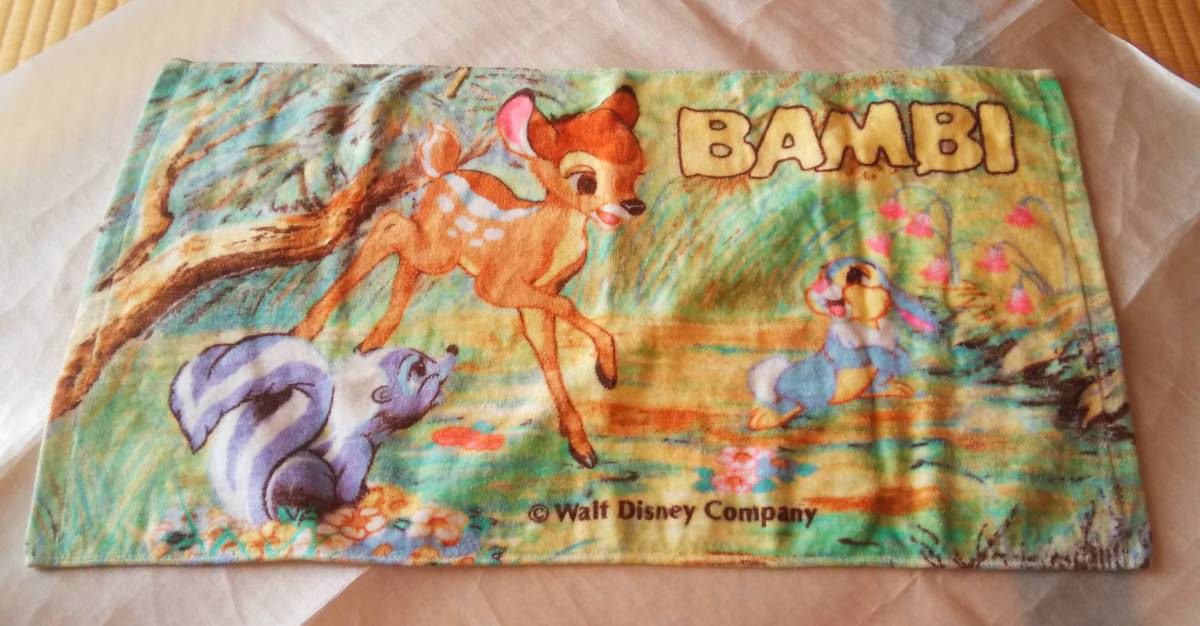 新品 未使用 ディズニーキャラクタータオル バンビ フェイスタオル Disney Bambi の落札情報詳細 ヤフオク落札価格情報 オークフリー スマートフォン版