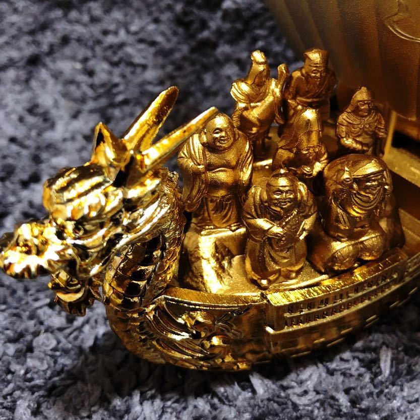 龍に乗った七福神の銅像 龍に乗った七福神の銅像 置物 縁起物 龍に乗った七福神の銅像