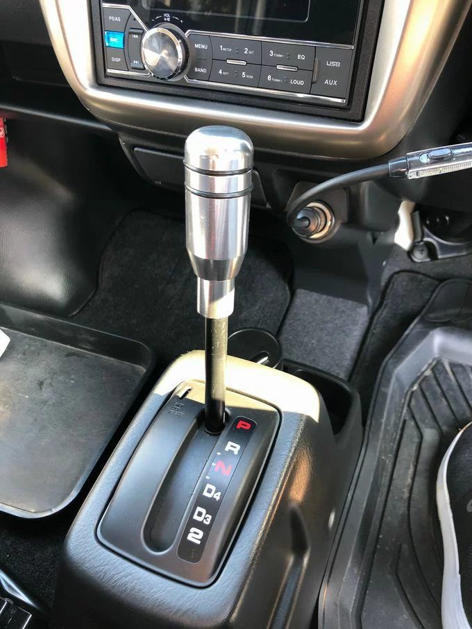 新品 送料込 取り付け例あり 汎用atシフトノブプッシュ式 Type2 At車をmt車風に変身 オートマ シフトレバー の落札情報詳細 ヤフオク落札価格情報 オークフリー スマートフォン版