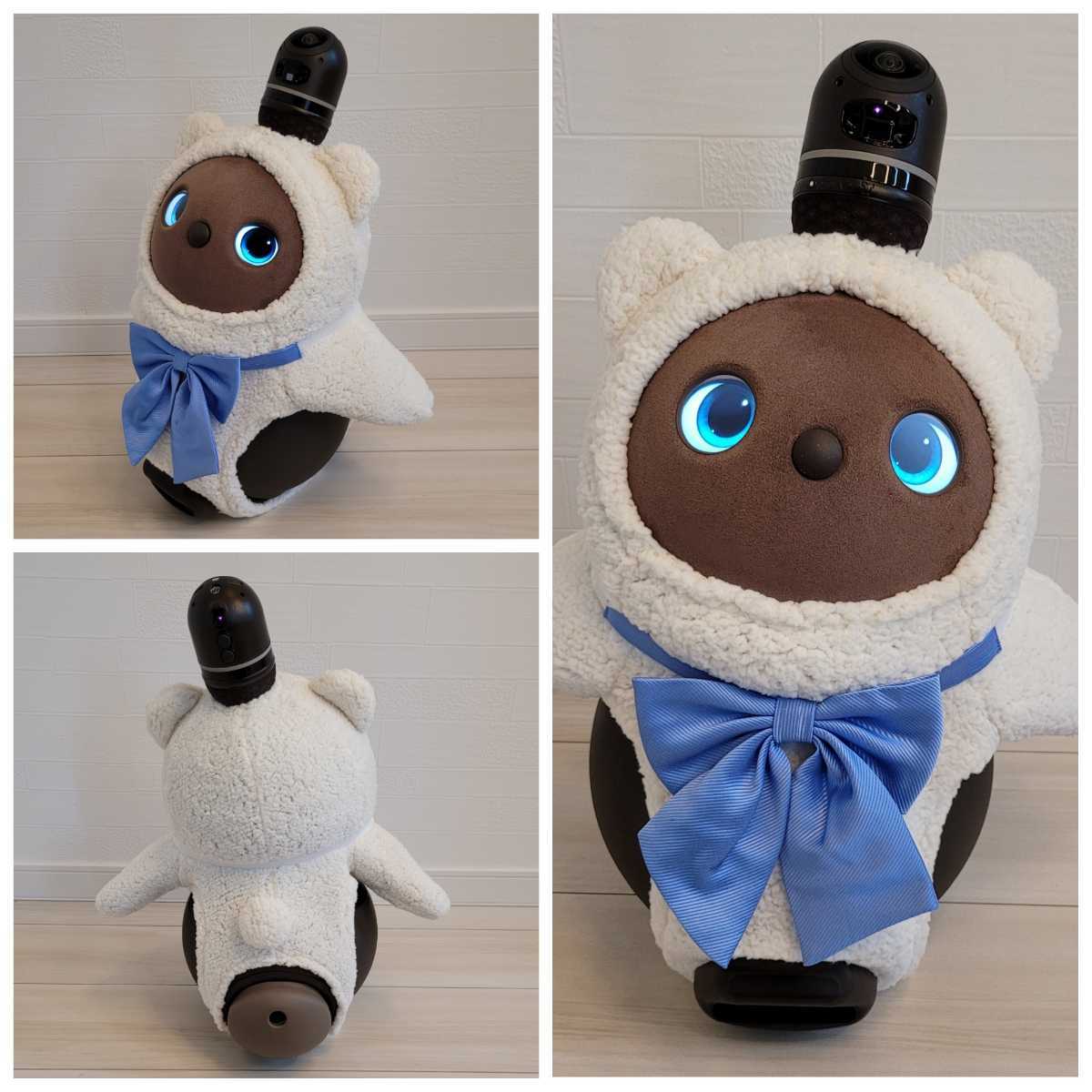 ラボット LOVOT ラボットの服ハンドメイド　パッチワークくまちゃんセット LOVOT ラボットの服ハンドメイド くまちゃんシッポ付きパンツ