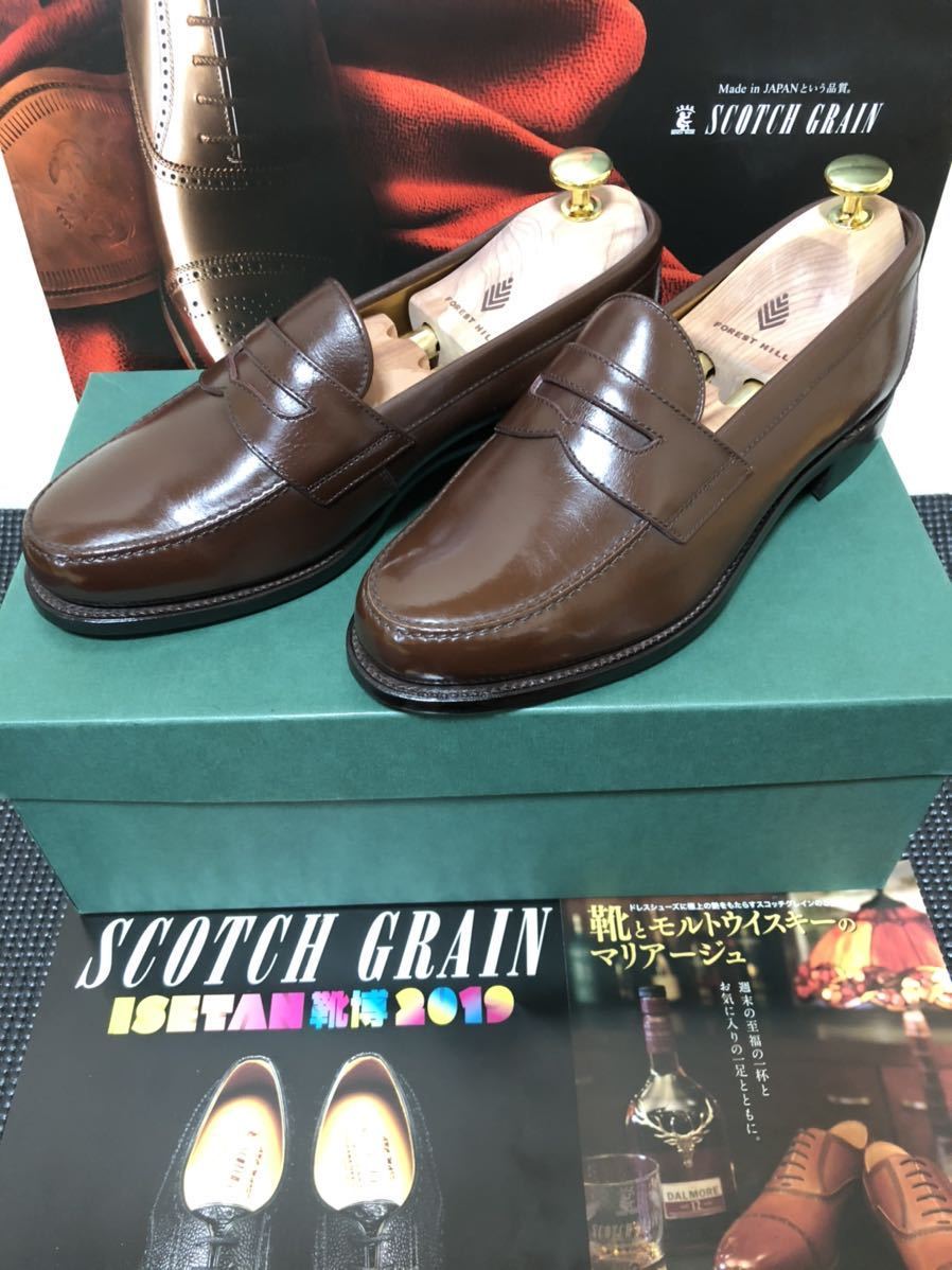 新品 新品未使用 Scotch Grain 1311 コインローファー 24 0cm ブラウン シューズキーパー付 スコッチグレイン レザー 革靴 ビジネス 日本製品 の落札情報詳細 ヤフオク落札価格情報 オークフリー スマートフォン版