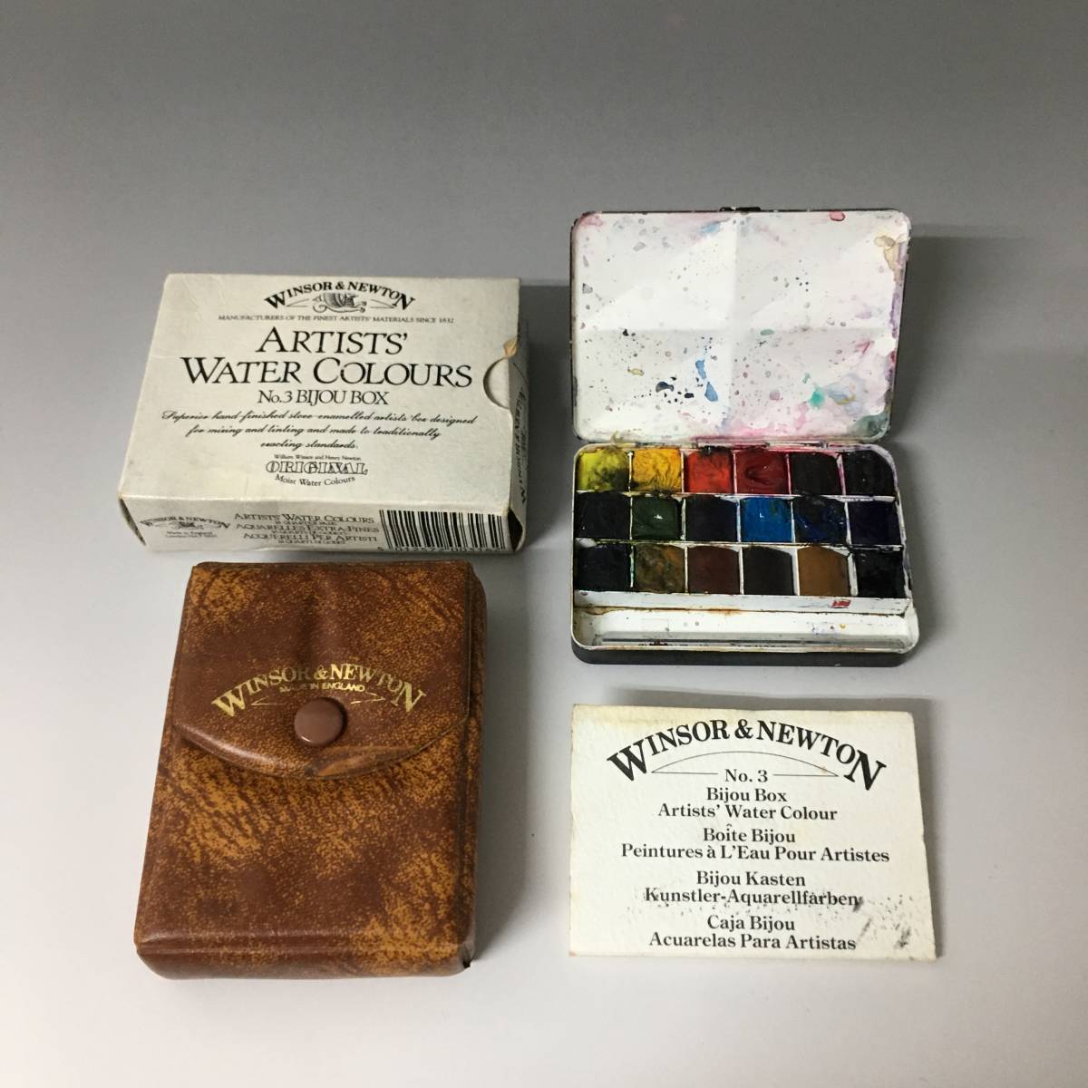 ba4/91 稀少 4分割パッレト WINSOR&NEWTON ウィンザー&ニュートン
