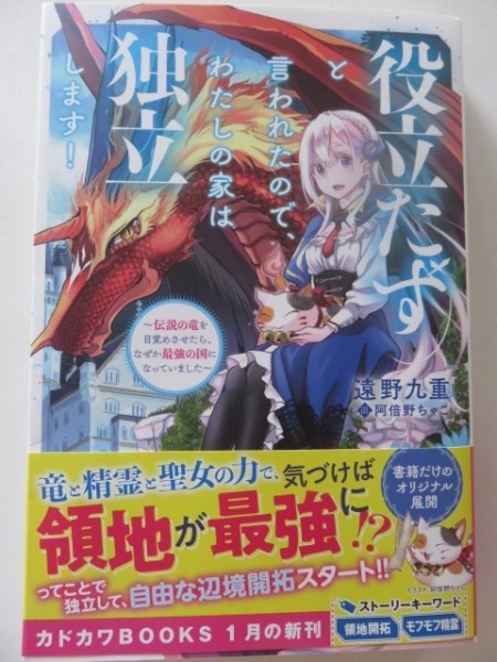 役立たずと言われたので わたしの家は独立します 伝説の竜を目覚めさせたら なぜか最強の国になっていました 遠野九重 Kadokawa の落札情報詳細 ヤフオク落札価格情報 オークフリー スマートフォン版