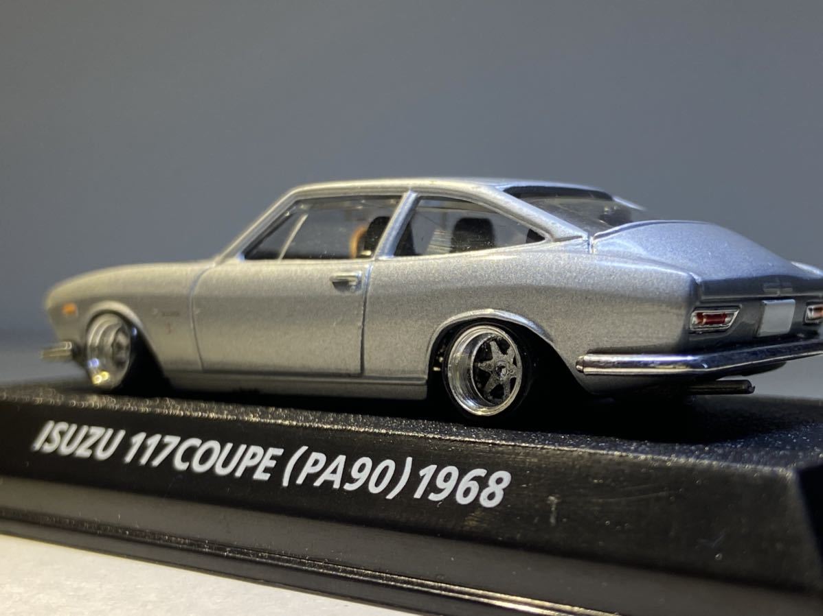 1/64 いすゞ117クーペ PA90 改 アルミ深リムホイール 街道レーサー 車