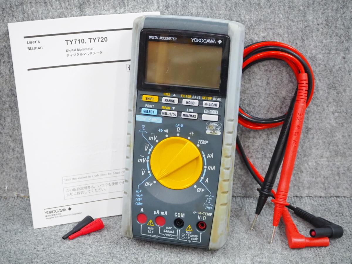 P7 ☆ YOKOGAWA/横河電機 デジタルマルチメータ / DIGITAL MULTIMETER TY720 ☆ 4.5桁 ☆の落札情報