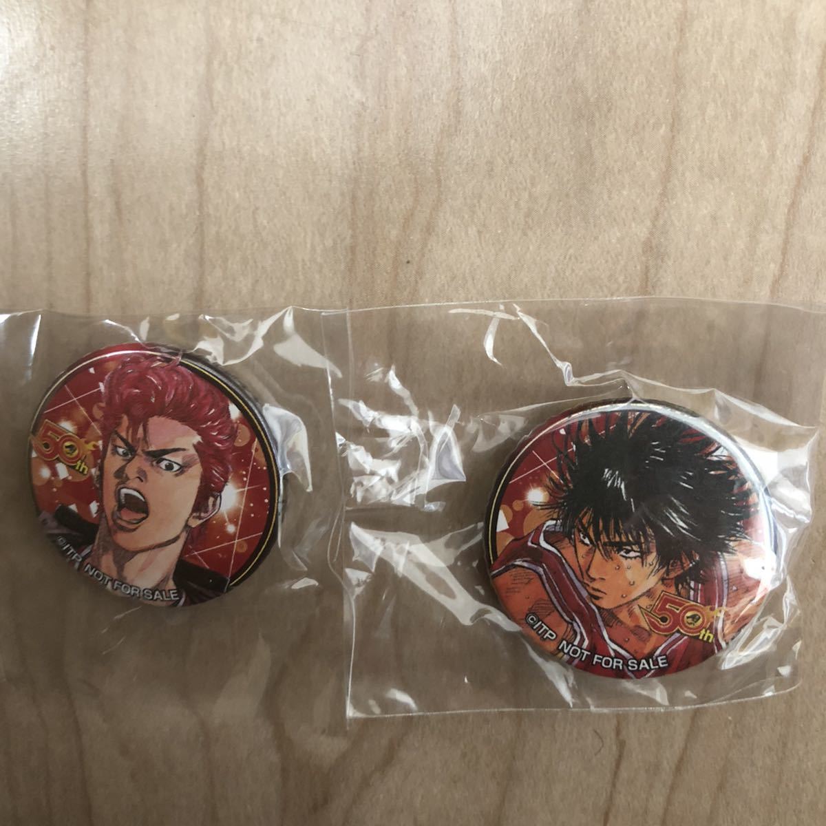 ジャンプ 50th 缶バッジ スラムダンク 桜木花道 流川楓 新品未開封】ジャンプ 50th 缶バッジ スラムダンク 桜木花道