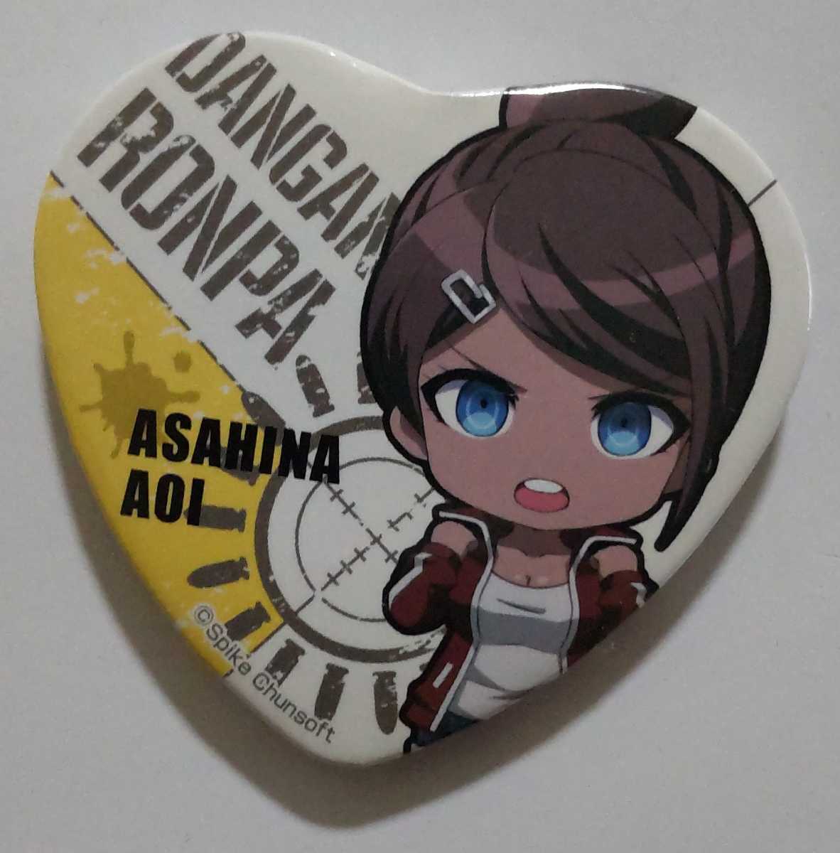 ダンガンロンパ 照れ顔ハート缶バッジ 朝日奈葵 ダンガンロンパ ハート 缶バッジコレクション 2
