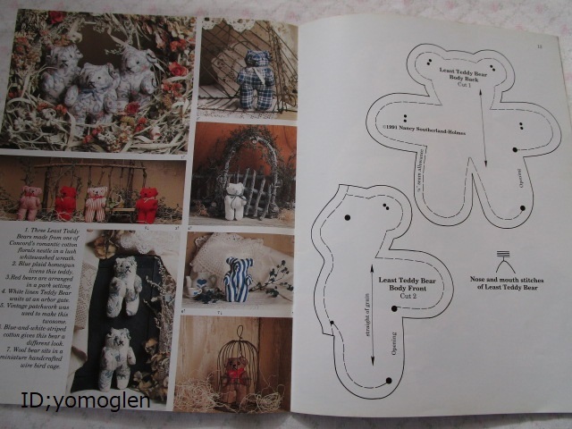 手書きのテディベアボード作家の作品