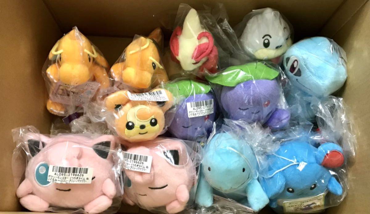 新品 ポケモン ぬいぐるみ 12点 カイリュー ミロカロス パウワウ ヒメグマ ナゾノクサ ワニノコ プリン ヌオー マリル くつろぎ の落札情報詳細 ヤフオク落札価格情報 オークフリー スマートフォン版