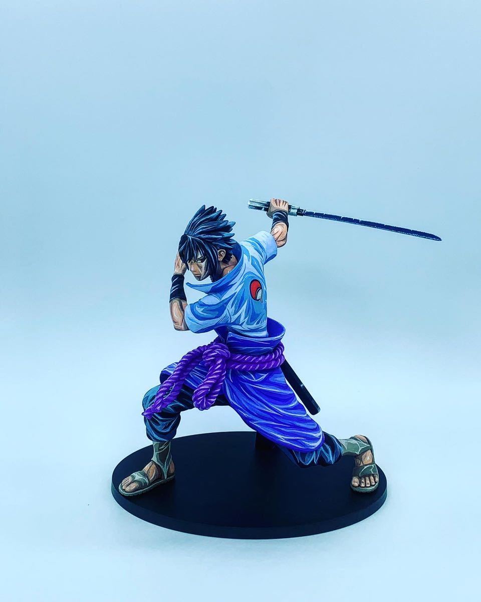 NARUTO ナルト サスケ 二次元彩色 リペイント フィギュアの落札情報