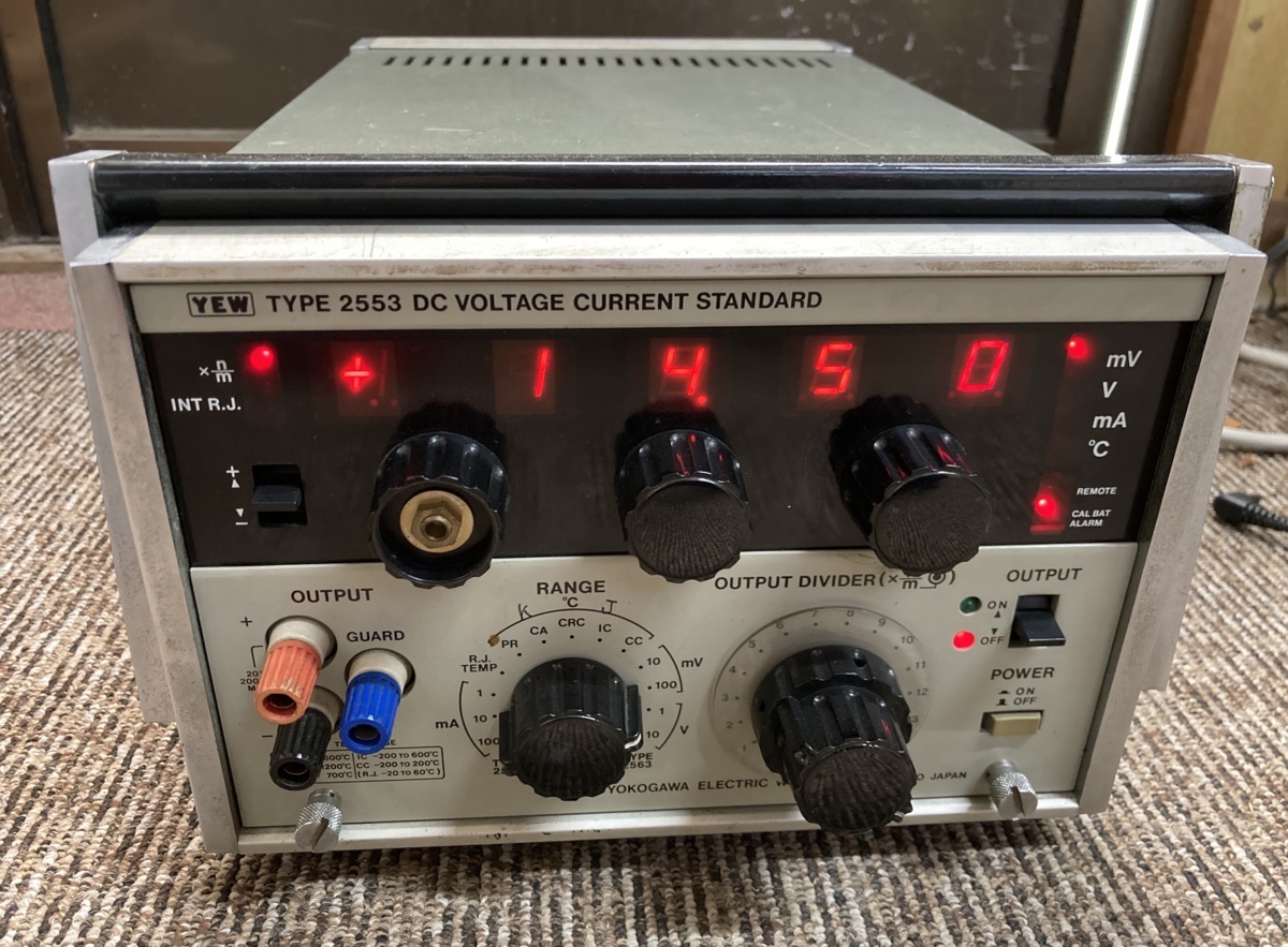 YOKOGAWA TYPE2553 DC VOLTAGE CURRENT STANDARD/横河・標準電圧