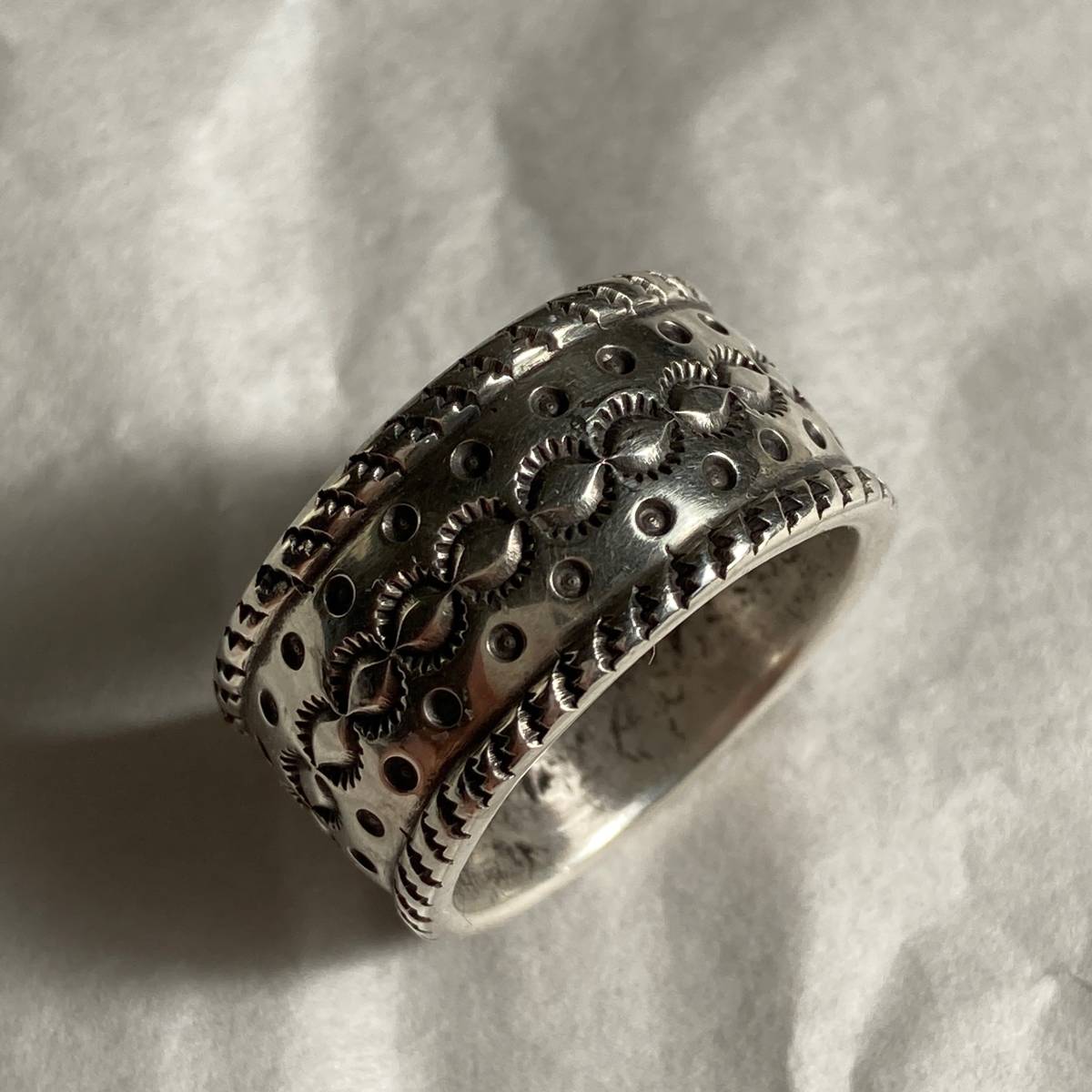 Navajo Quaid Shorty coin silver リング　18号 Navajo Quaid Shorty coin silver リング 18号