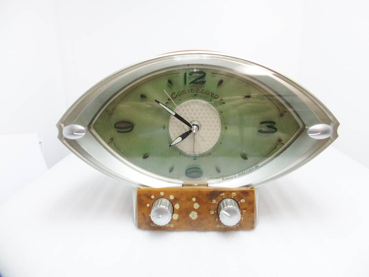 セイコー カリビアーナ 目覚まし時計 QM731B 廃盤 目覚まし時計