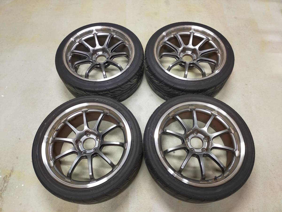 YOKOHAMA/ADVAN Racing】RS-DF 4本セット 18インチ 5H PCD114.3 8J+44