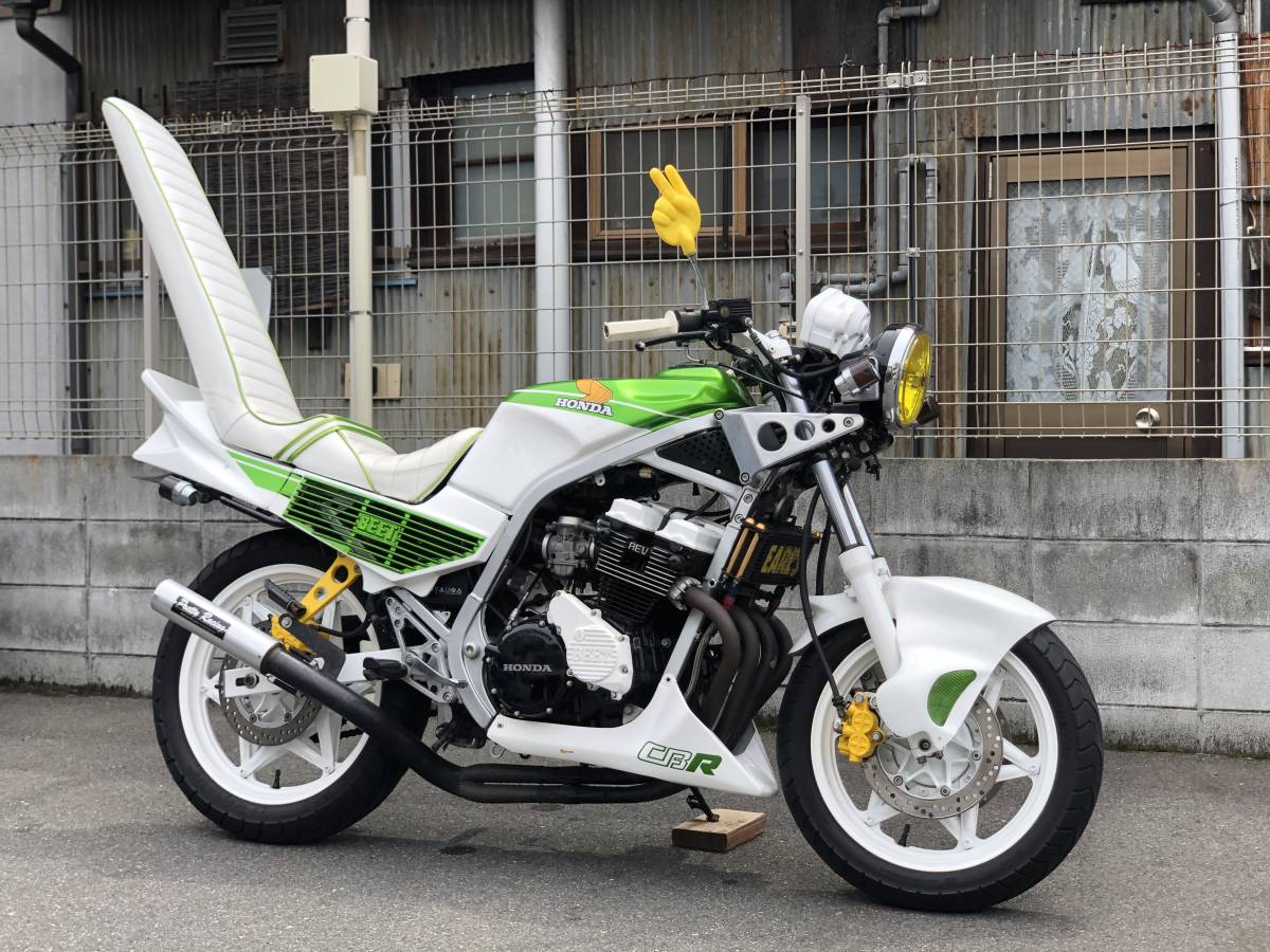 BEET RACINGSPIRITS カウル ホワイトCBR400F cbr ○CBR400F【極上】○BEETカスタム○デュアルカウル付きの落札情報詳細