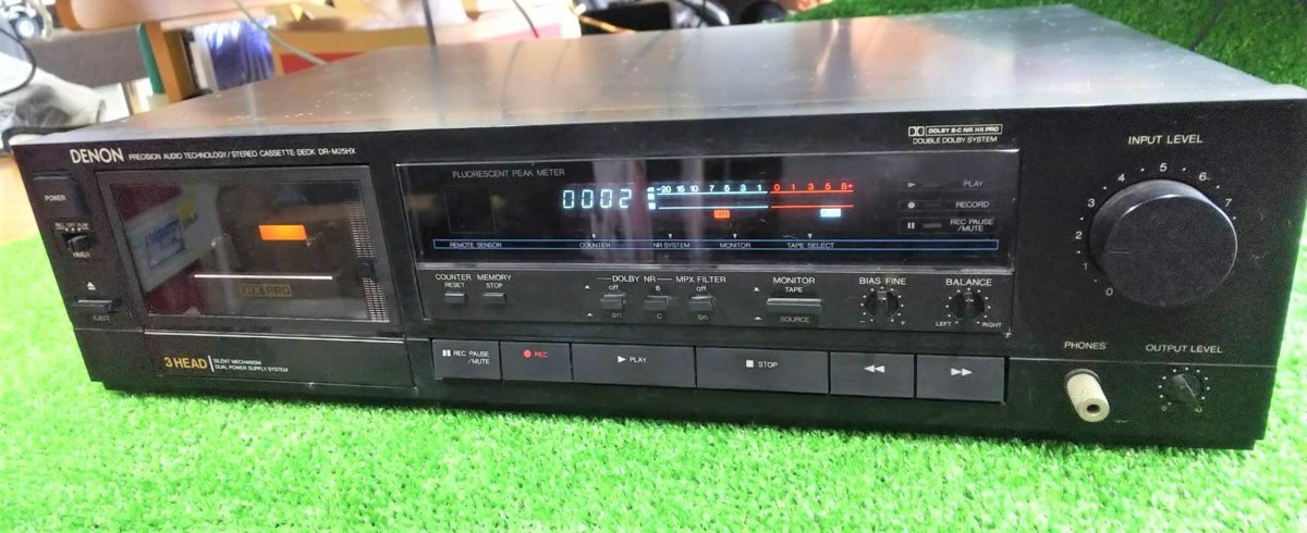 DENON　カセットデッキDR-M25HX　3 HEAD 　ジャンク DENON カセットデッキ DR-M25HX | 昭和の忘れ物