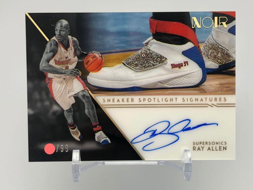 2020-21 PANINI NOIR 99枚限定 RAY ALLEN 直筆サインカード SNEAKER 