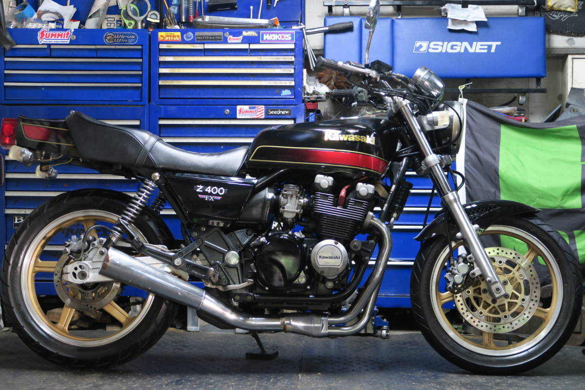 1円から売り切り！オーラ全開☆ゼファー400改 Z400FX仕様 E4カラー