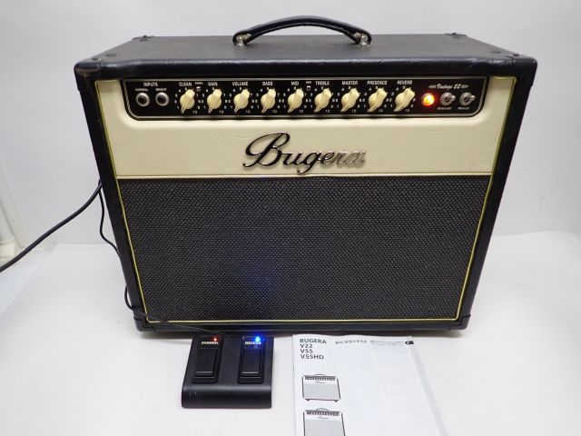 Bugera V22 Fsb102a ブゲラ 真空管 ギターアンプ コンボアンプ フットスイッチ付 動作品 61e6c 5 の落札情報詳細 ヤフオク落札価格情報 オークフリー スマートフォン版