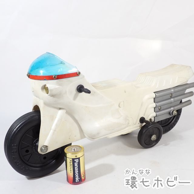 MT51◇当時物 古い タカトク 特大 仮面ライダー 1号 サイクロン号 ポリ
