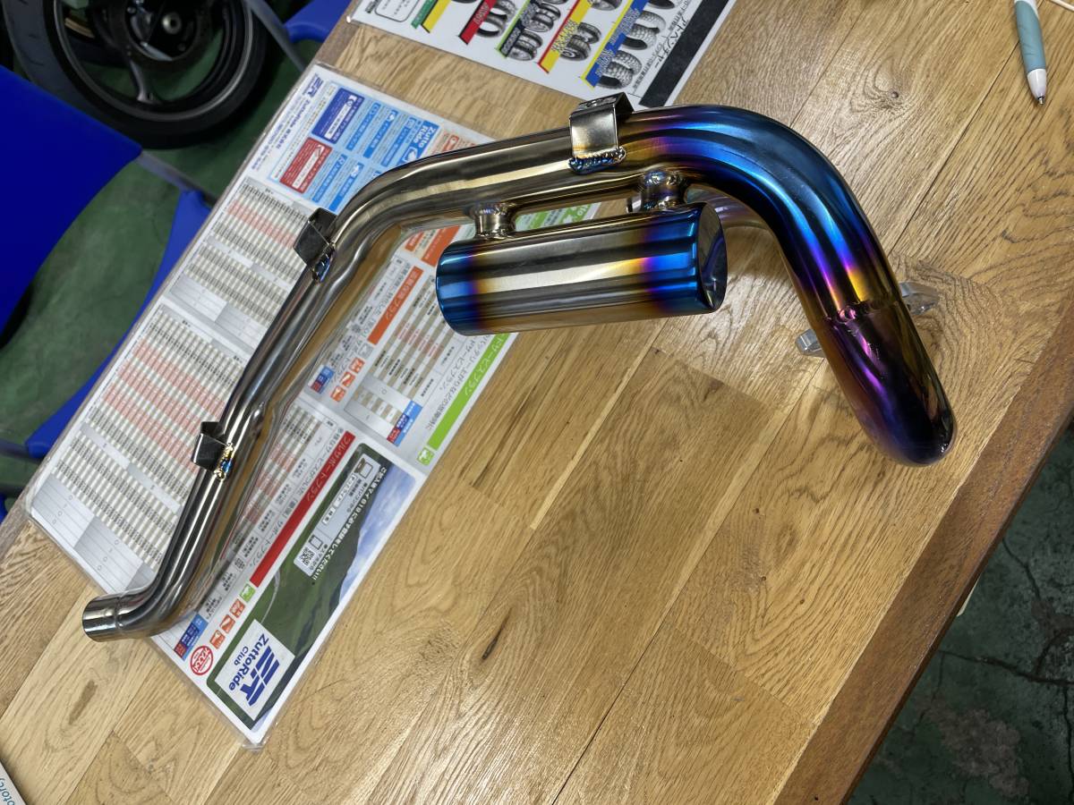 YAMAHAセロー250 BEAMS サブチャンバー付きチタン製パイプ YAMAHA