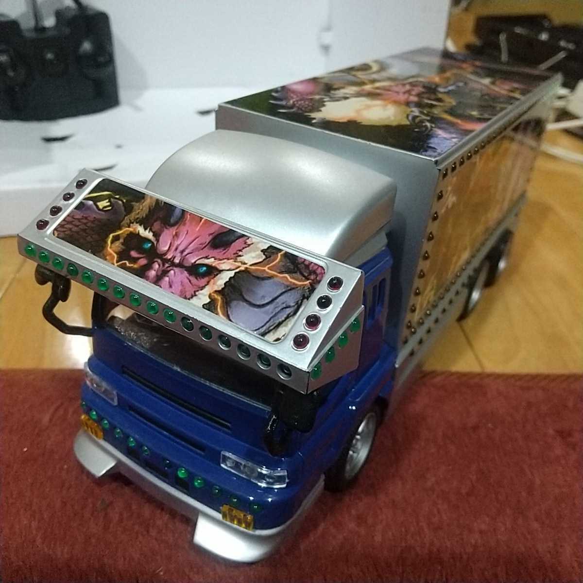 中古現状品 ㈲ハック RCデコトラ 闇夜に華咲く ロマンスカー デコトラ