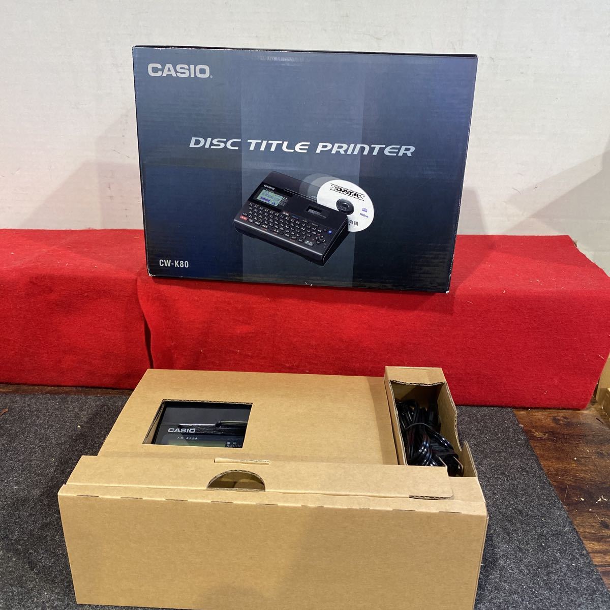 【未使用に近い】022102 CASIO カシオ DISC TITLE PRINTER ディスクタイトルプリンター CWK80 の落札情報詳細 ヤフオク落札価格情報 オークフリー