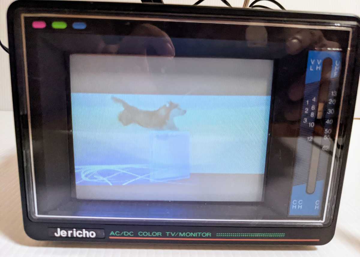 希少　JERICHO MODEL J-610　6インチ　ブラウン管　カラーテレビ Yahoo!オークション - 【動作品】 6型カラーテレビ ポータブル ブラウ