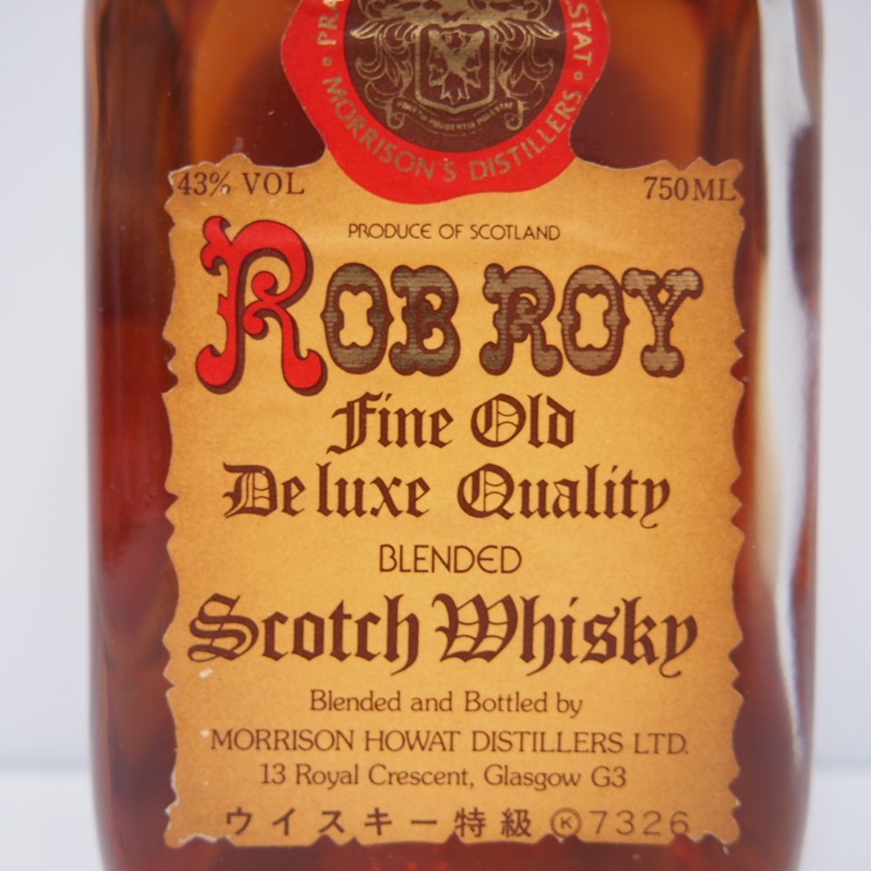 ROB ROY FINE OLD DELUXE 12年 未開封 古酒 ROB ROY FINE OLD DELUXE 12年 未開封 古酒