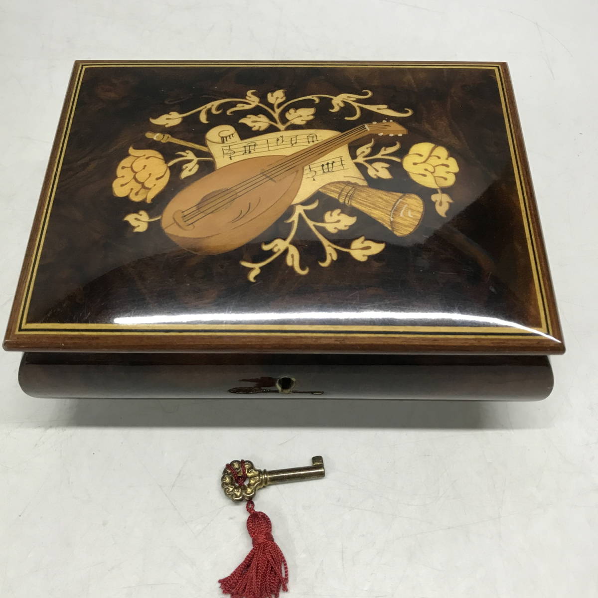 中古】☆ドマン/Demain オルゴール付ジュエリーボックス MADE IN ITALY