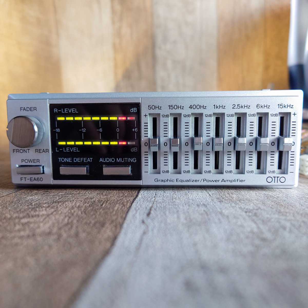 希少！OTTO FT-EA60グラフィックイコライザーパワーアンプ30W+30W 