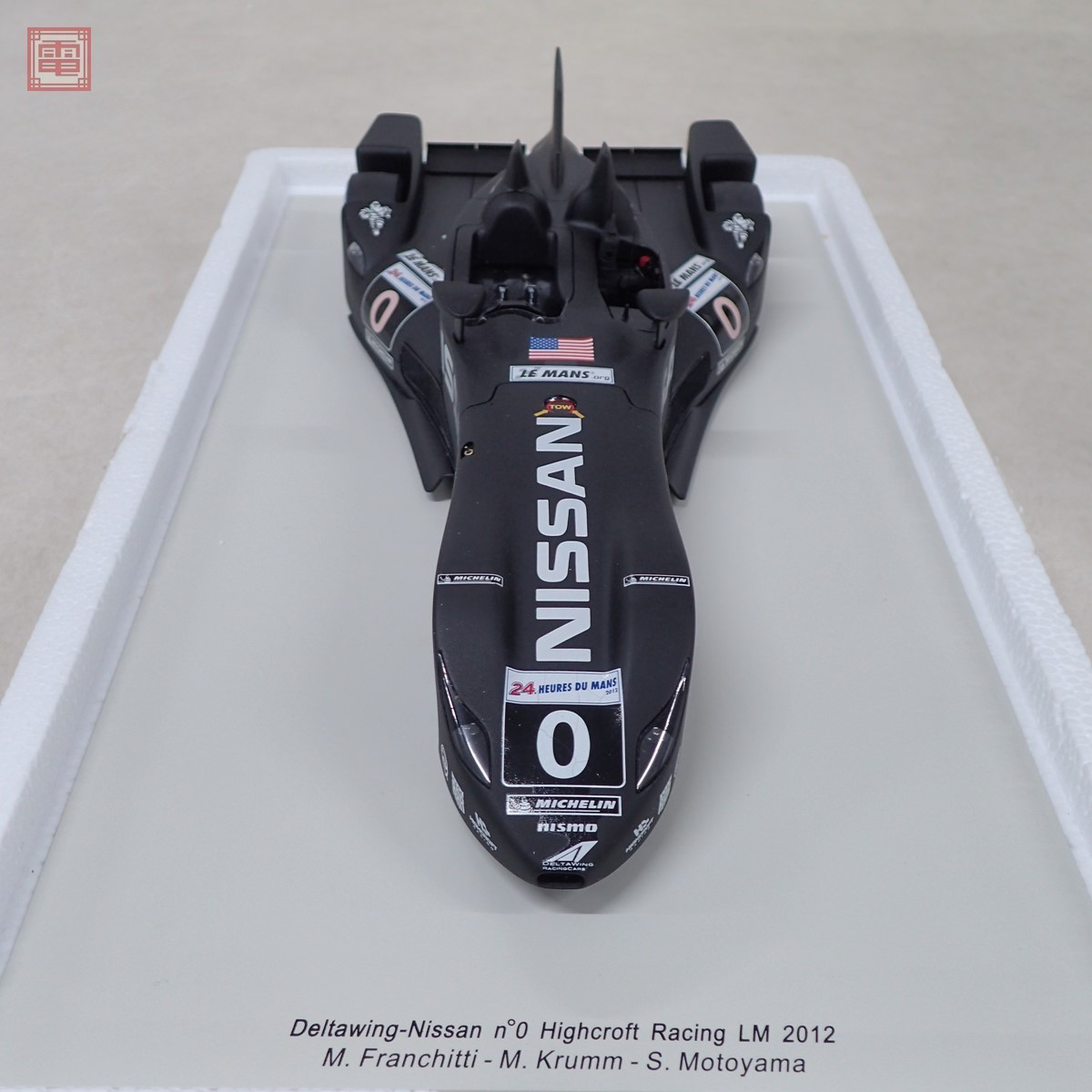 やや傷や汚れあり】スパーク 1/18 日産 デルタウイング #0 ハイ