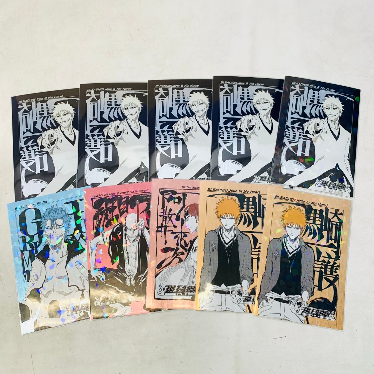 やや傷や汚れあり】中古品 BLEACH 扉絵ポストカードコレクション 黒崎