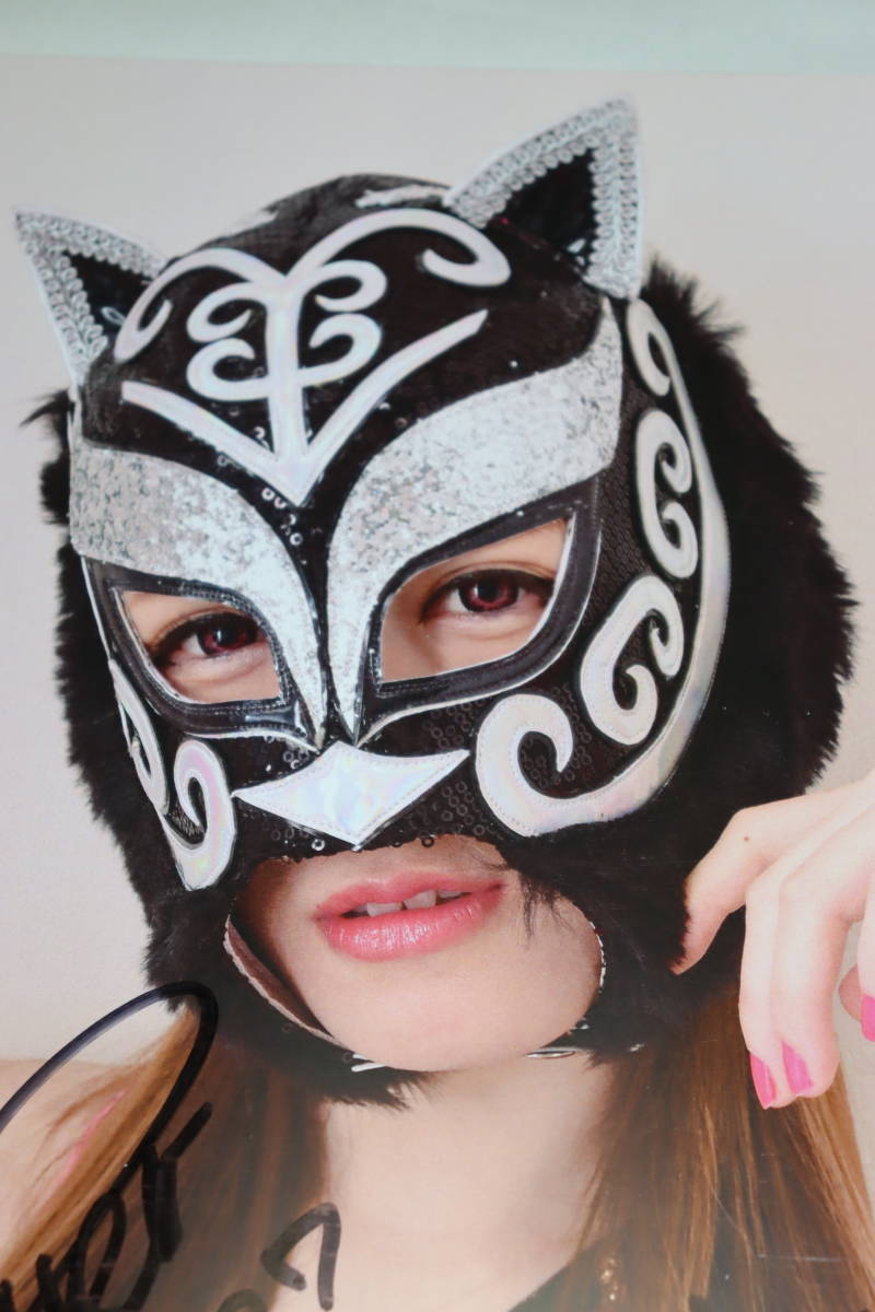 ☆スターダム STARDOM □ 鹿島沙希選手 直筆サイン入り 手形色紙＆限定