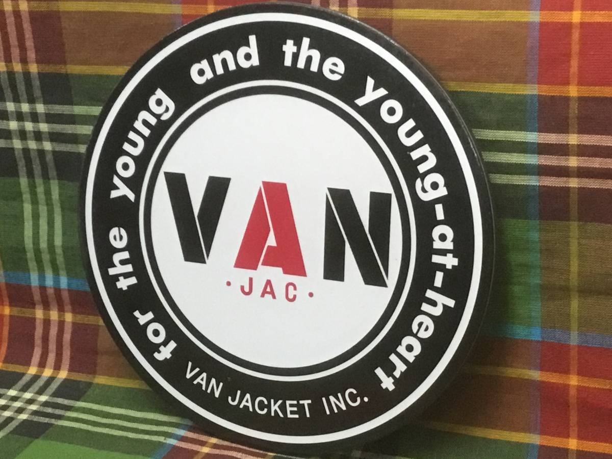 送料無料！VAN JAC ヴァンヂャケット マグネットステッカー 丸