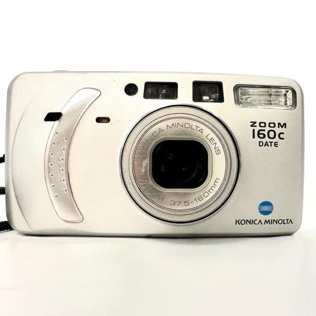 【やや傷や汚れあり】仙8【通電/シャッターOK】KONICA MINOLTA ZOOM 160c DATE コニカミノルタ コンパクトフィルム