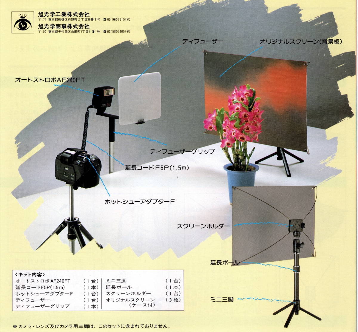 ENTAX 秋山庄太郎 花のアクセサリーキット 撮影キット ペンタックス ENTAX 秋山庄太郎 花のアクセサリーキット 撮影キット ペンタックス