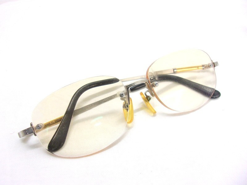 傷や汚れあり】1000円スタート 眼鏡 paris miki パリミキ AU-266 140  