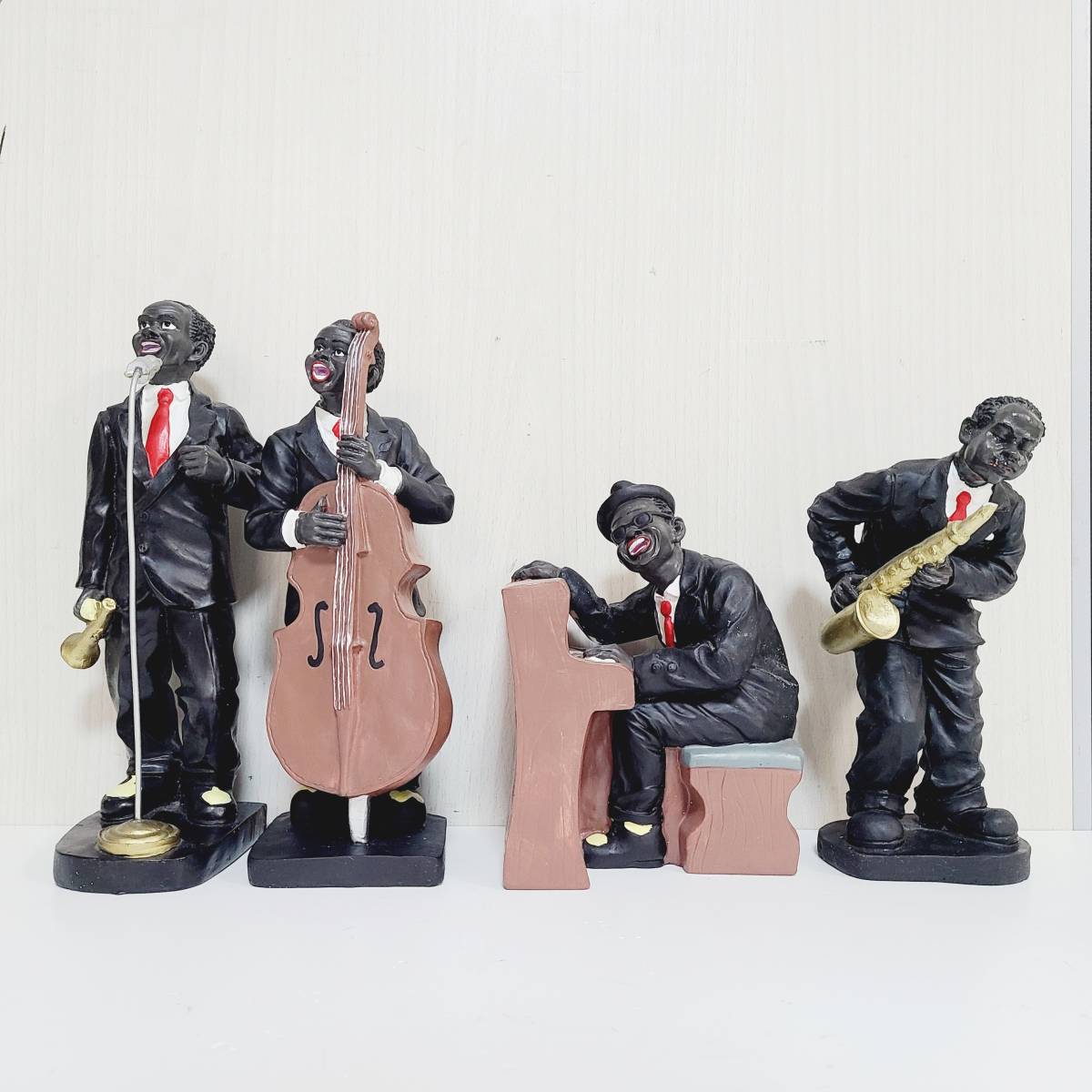 特大 レア物 ジャズ人形 黒人 ジャズマン サックス Jazz ジャズバンド
