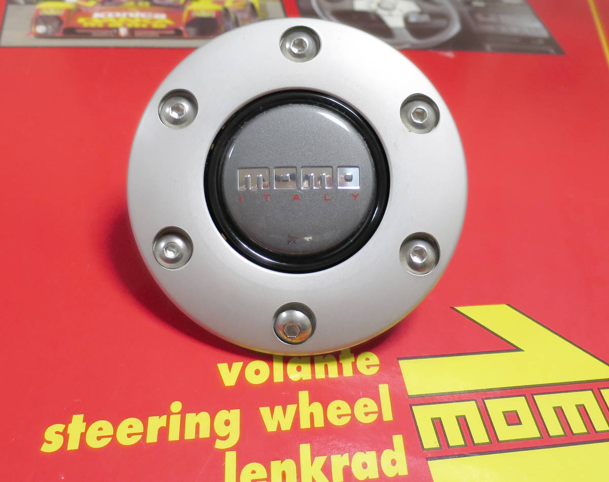 目立った傷や汚れなし】momo HORN BUTTON MOMO ITALY GRAY モモ ホーン