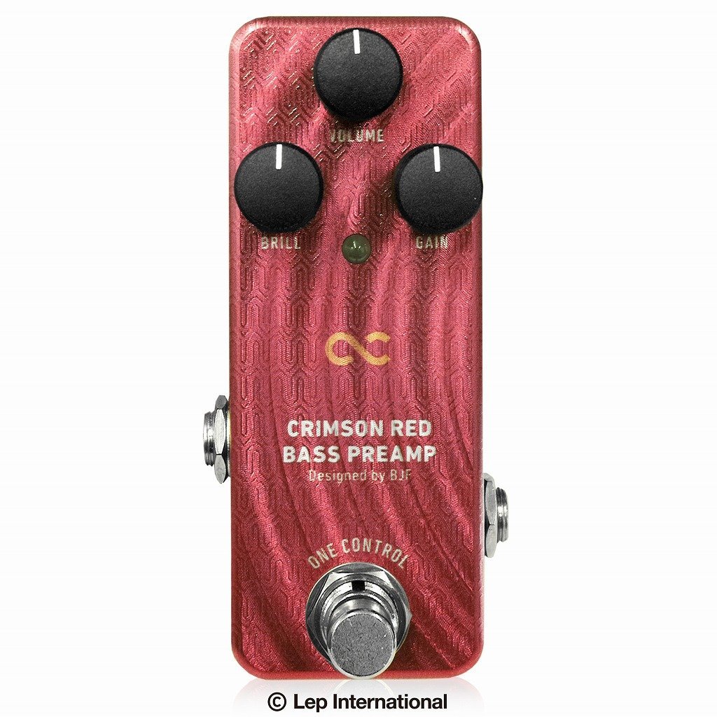 【未使用】最落無し! One Control CRIMSON RED BASS PREAMP / a41497 アップライトベースのサウンドを