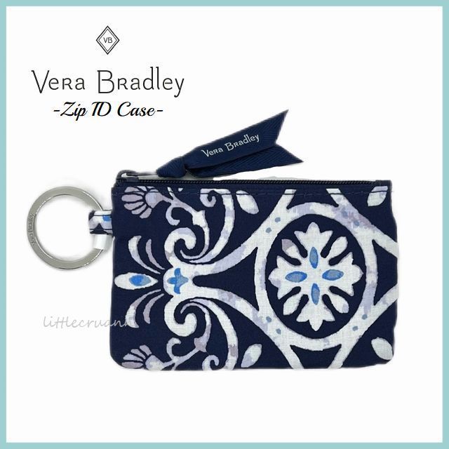 【未使用】アウトレットセール Vera Bradley ヴェラ・ブラッドリー ZIP IDケース/Steel Blue Medallion