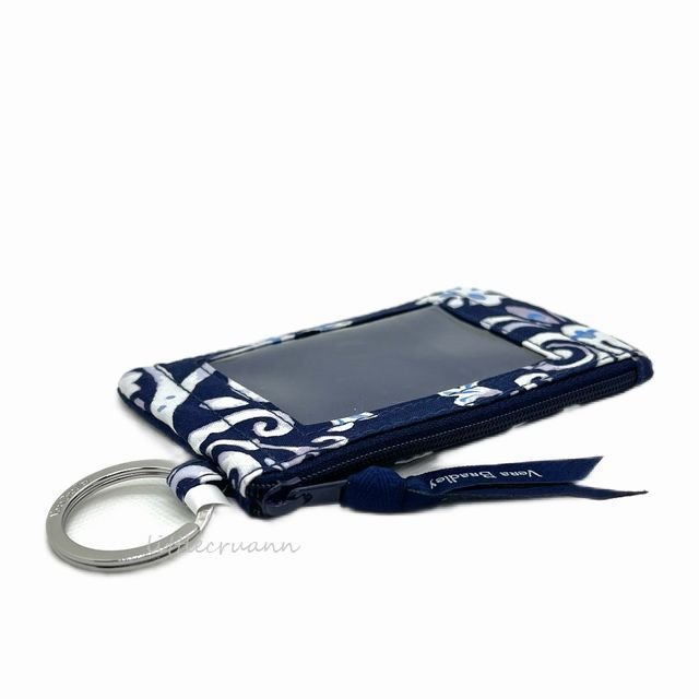 【未使用】アウトレットセール Vera Bradley ヴェラ・ブラッドリー ZIP IDケース/Steel Blue Medallion