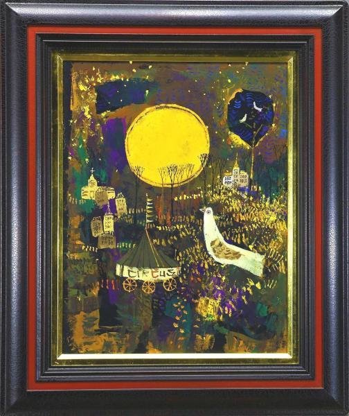 驚きの破格値，人気 【真作】【WISH】早川義孝「アトリエの中で」油彩 3