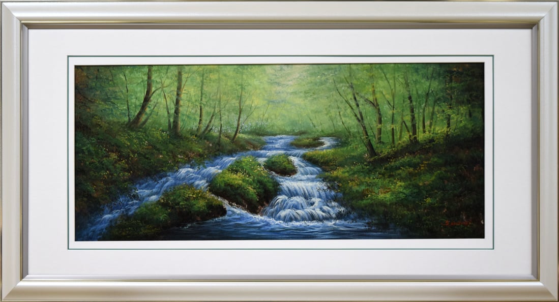 木村 荘八、にごりえ・その八、希少な額装用画集より、新品高級額装付