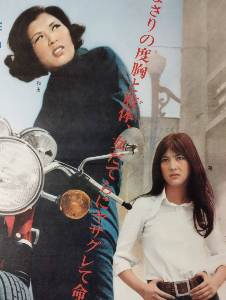 傷や汚れあり】映画ポスター 女番長 野良猫ロック 長谷部安春 和田