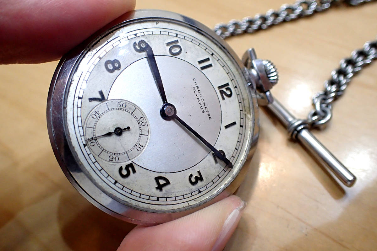 CHRONOMETRE Olympus 懐中時計 手巻き ゾディアック クロノメーター オリンパス 懐中時計 手巻