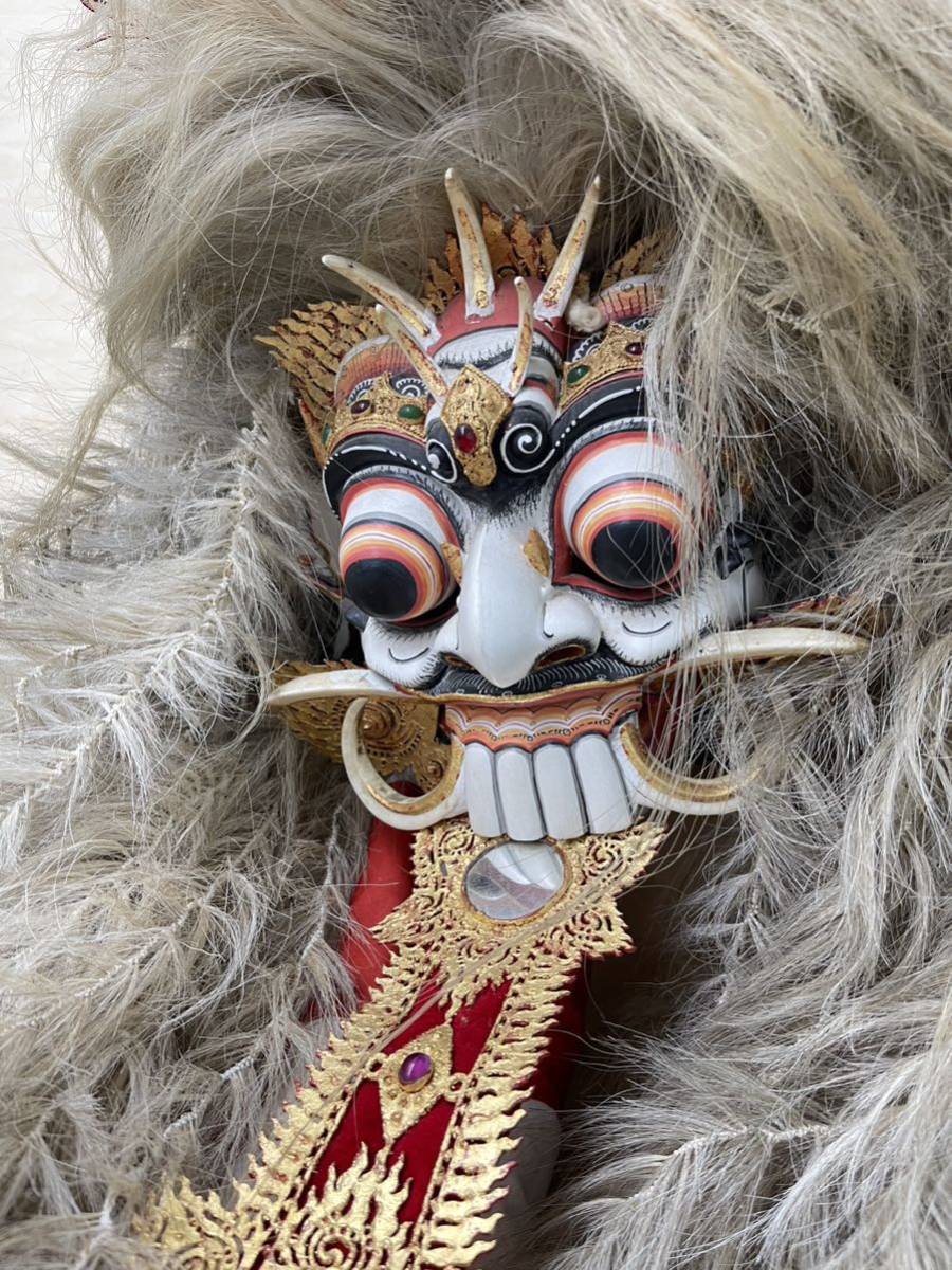 目立った傷や汚れなし】バリ島 ランダ 仮面 RANGDA bali 儀式