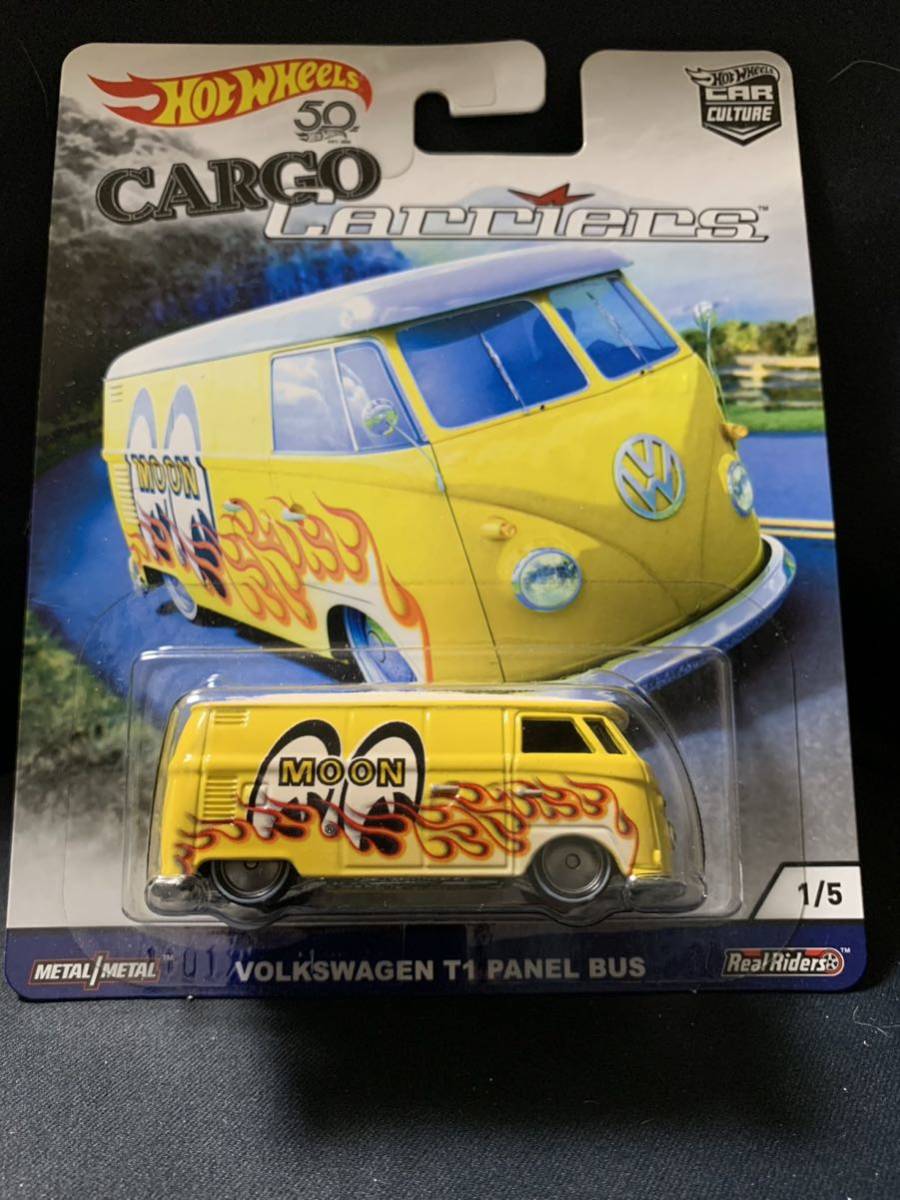 【未使用に近い】Hot Wheels CARGO CAREERS VOLKSWAGEN T1 PANEL BUSS MOON EYES ホット